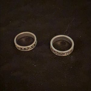 Two silver rings
